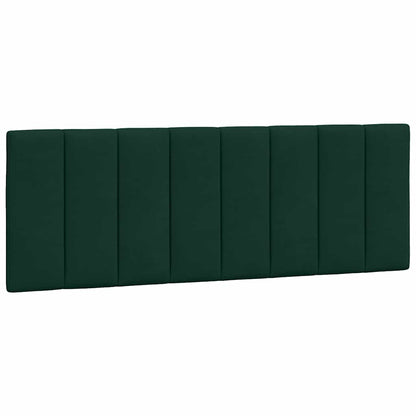 Letto con Materasso Hanko Verde Scuro 140x190 cm in Velluto