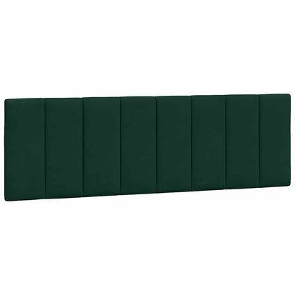 Letto con Materasso Hanko Verde Scuro 160x200 cm in Velluto