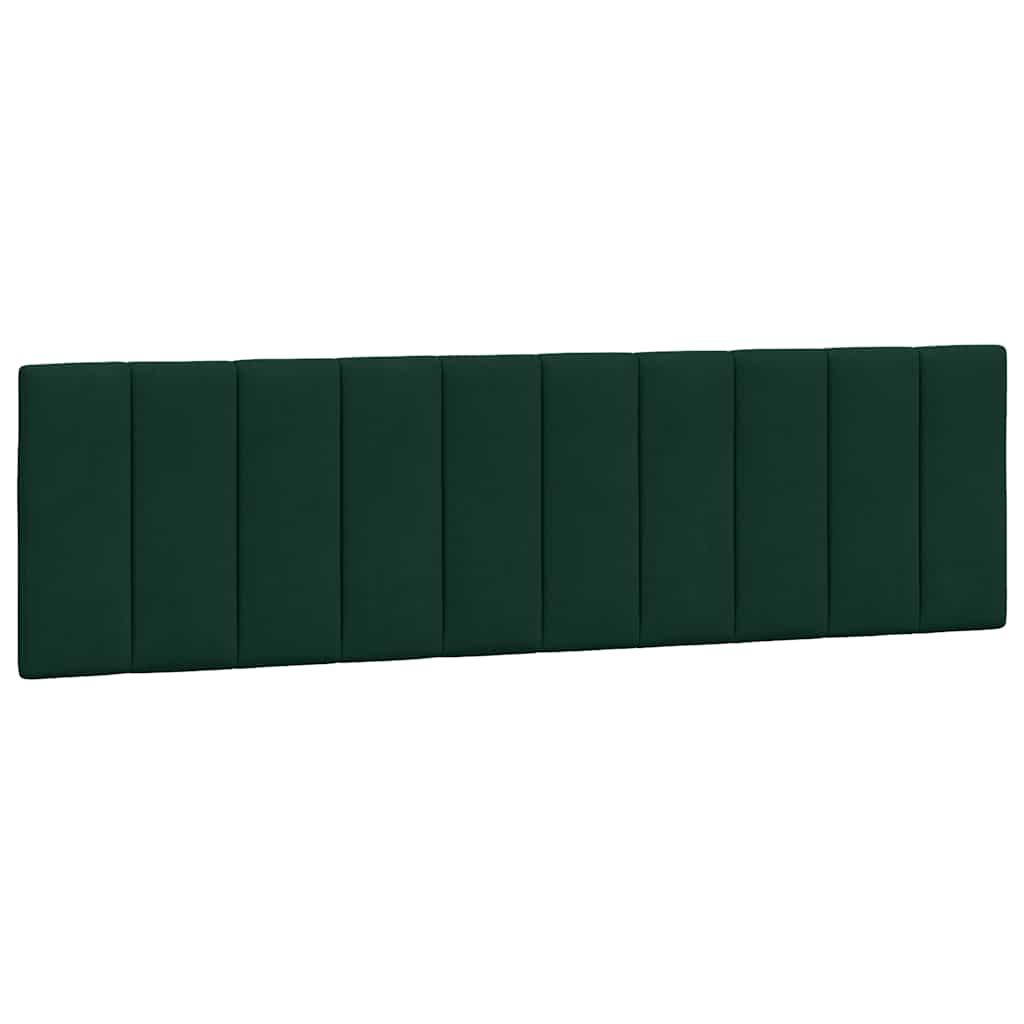Letto con Materasso Hanko Verde Scuro 180x200 cm in Velluto