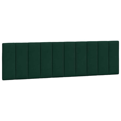Letto con Materasso Hanko Verde Scuro 180x200 cm in Velluto