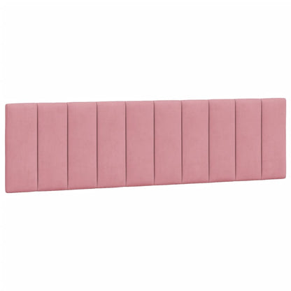 Letto con Materasso Hanko Rosa 180x200 cm in Velluto
