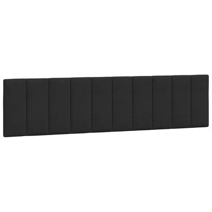 Letto con Materasso Hanko Nero 200x200 cm in Velluto