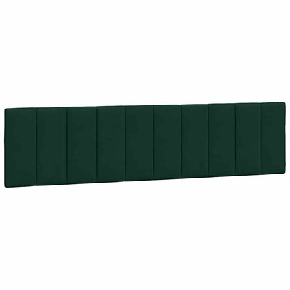 Letto con Materasso Hanko Verde Scuro 200x200 cm Velluto