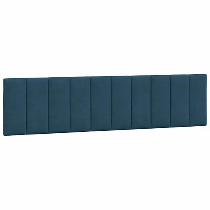 Letto con Materasso Hanko Blu 200x200 cm Velluto