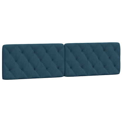 Letto con Materasso Blu 200x200 cm Velluto