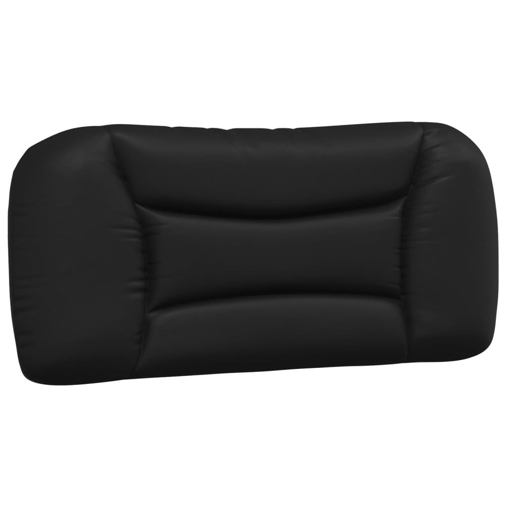 Letto con Materasso Hvar Nero e Bianco 90x190 cm in Similpelle