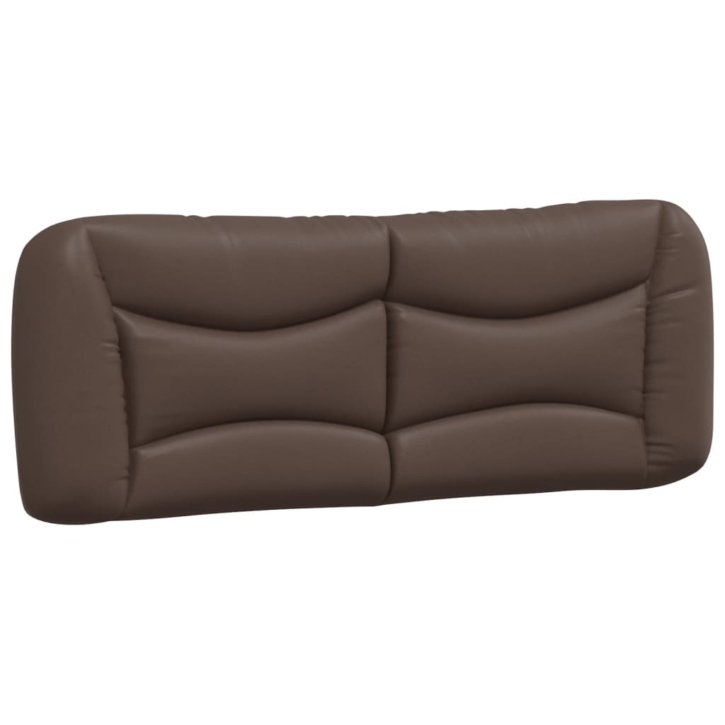 Letto con Materasso Hvar Marrone 140x190cm in Similpelle