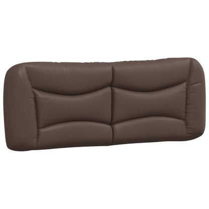 Letto con Materasso Hvar Marrone 140x190cm in Similpelle