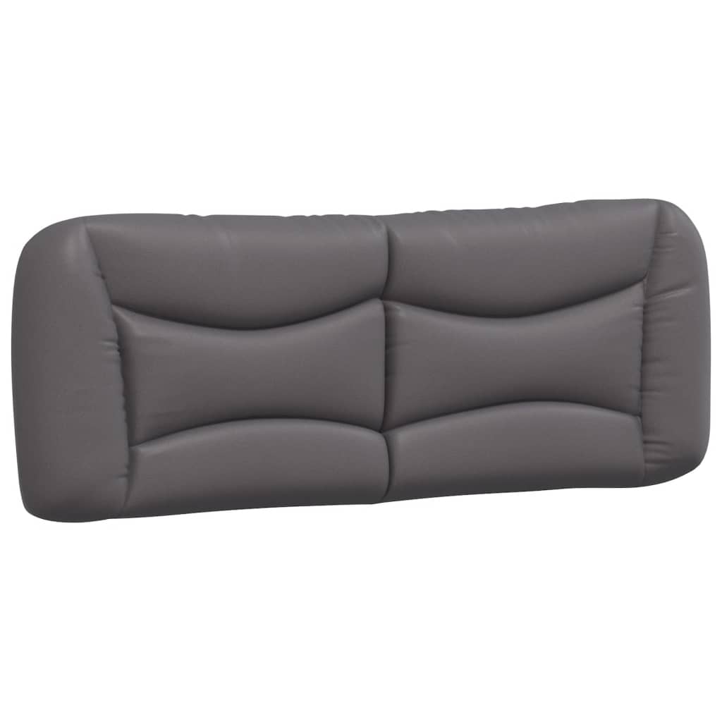 Letto con Materasso Hvar Grigio 140x200 cm in Similpelle