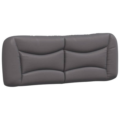 Letto con Materasso Hvar Grigio 140x200 cm in Similpelle