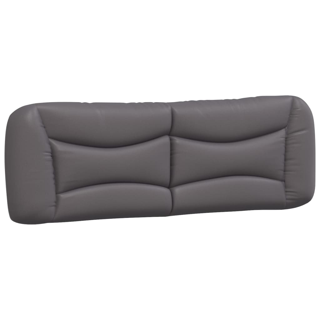 Letto con Materasso Hvar Grigio 160x200 cm in Similpelle