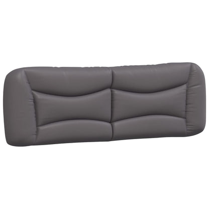 Letto con Materasso Hvar Grigio 160x200 cm in Similpelle
