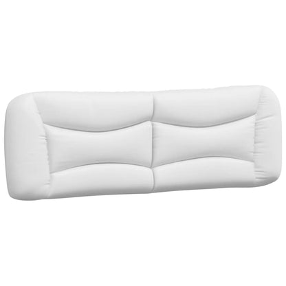 Letto con Materasso Hvar Bianco e Nero 160x200cm Similpelle