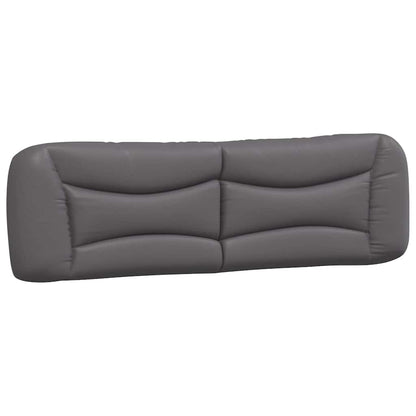 Letto con Materasso Hvar Grigio 180x200 cm in Similpelle
