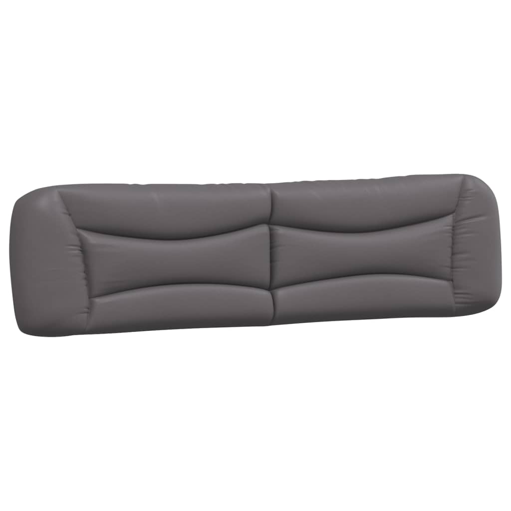 Letto con Materasso Hvar Grigio 200x200 cm in Similpelle
