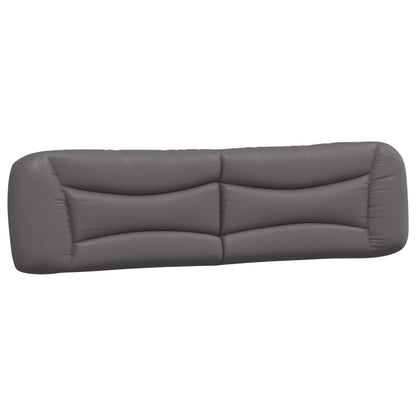 Letto con Materasso Hvar Grigio 200x200 cm in Similpelle