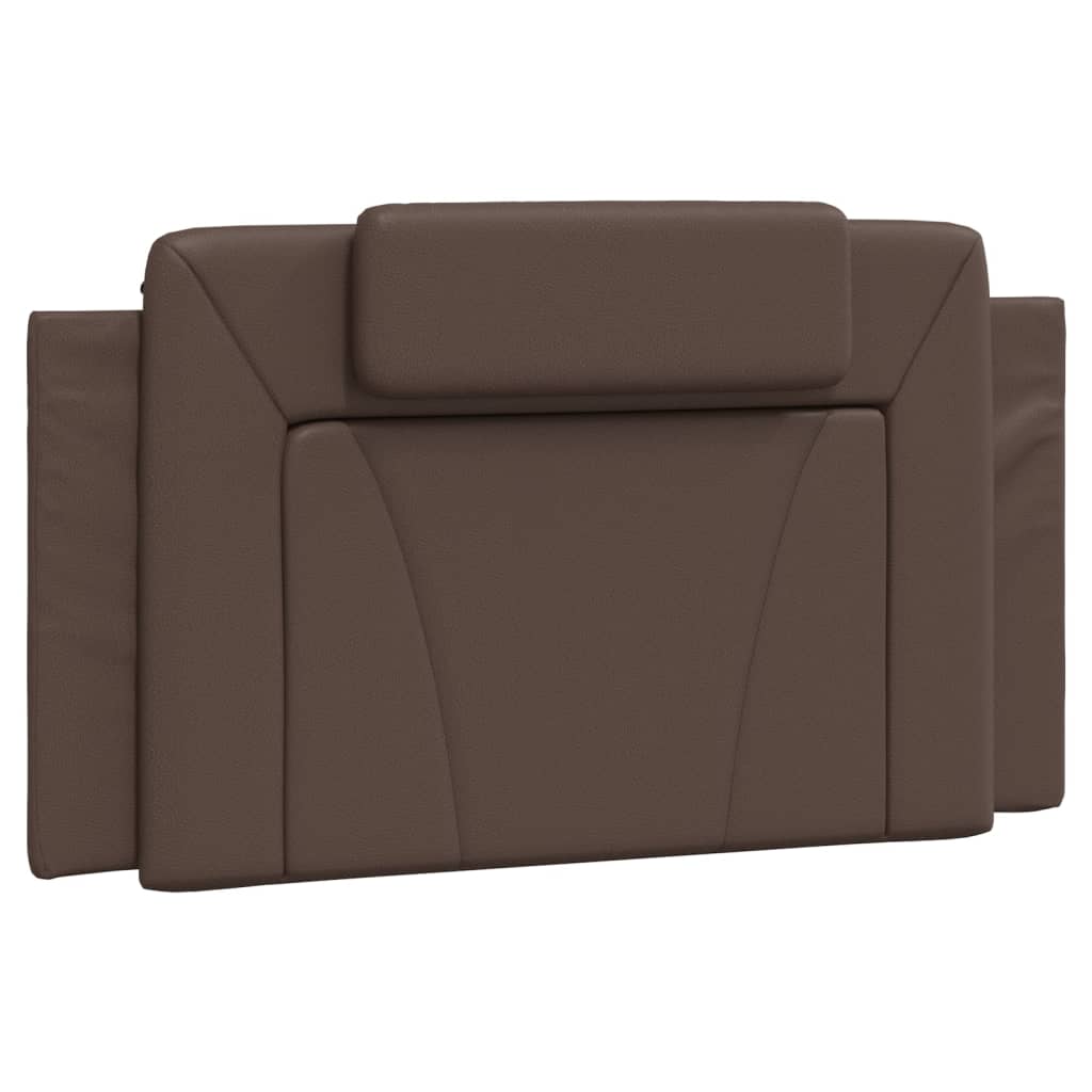 Letto Viana con Materasso Marrone 100x200cm in Similpelle