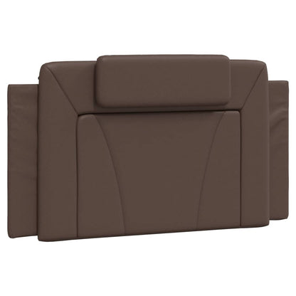 Letto Viana con Materasso Marrone 100x200cm in Similpelle