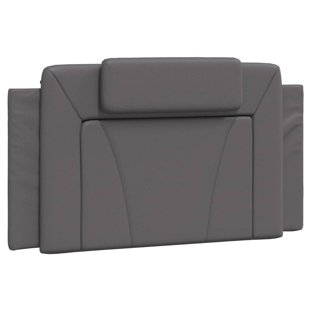 Letto Viana con Materasso Grigio 100x200 cm in Similpelle