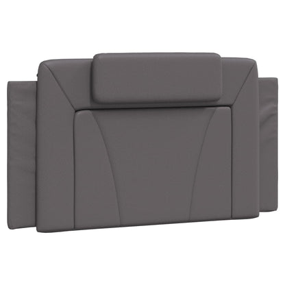 Letto Viana con Materasso Grigio 100x200 cm in Similpelle