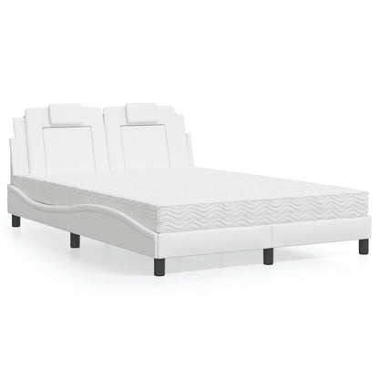 Letto Viana con Materasso Bianco 120x200 cm in Similpelle