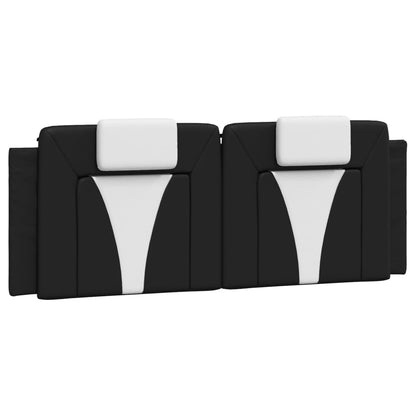 Letto Viana con Materasso Nero e Bianco 120x200 cm in Similpelle