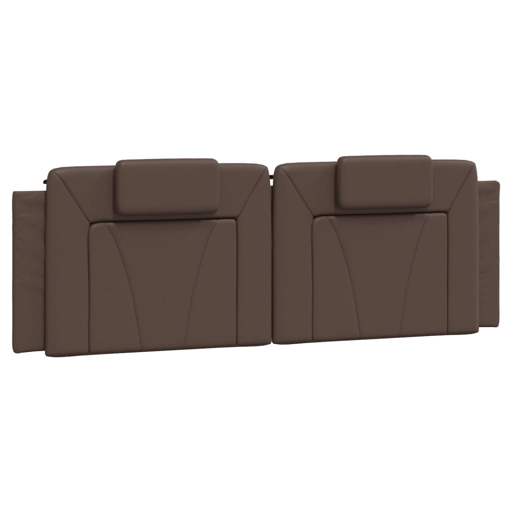 Letto Viana con Materasso Marrone 160x200cm in Similpelle