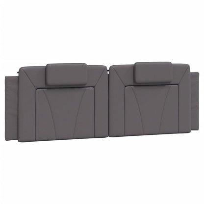 Letto Viana con Materasso Grigio 160x200 cm in Similpelle