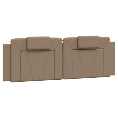 Letto Viana con Materasso Cappuccino 160x200cm Similpelle