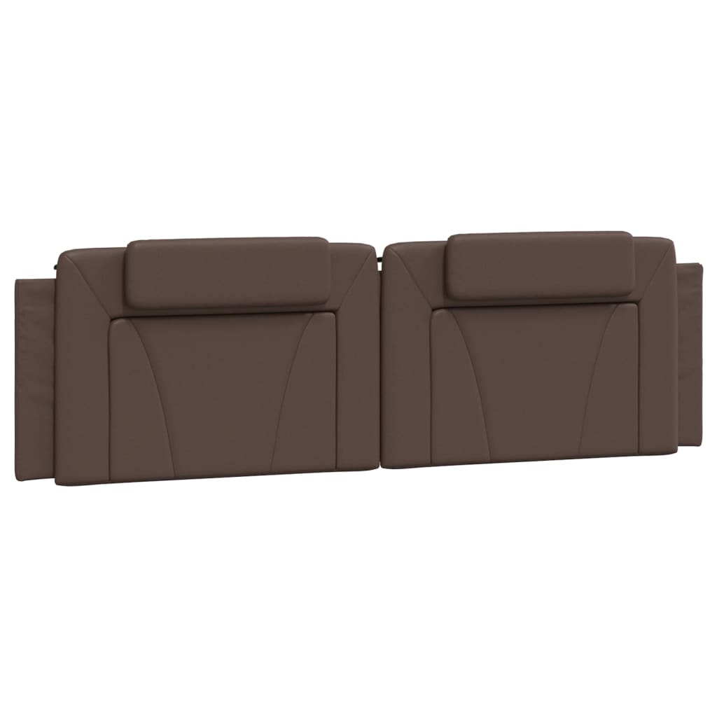 Letto Viana con Materasso Marrone 180x200cm in Similpelle