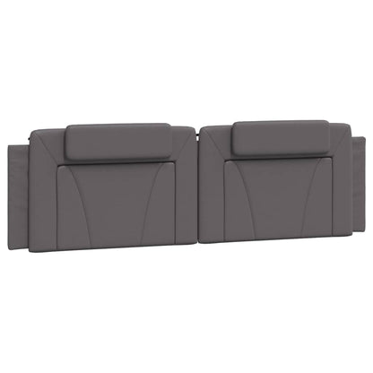 Letto Viana con Materasso Grigio 180x200 cm in Similpelle