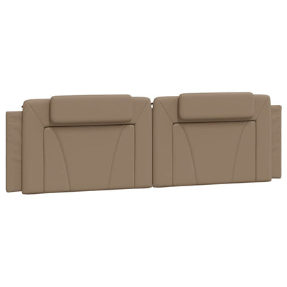 Letto Viana con Materasso Cappuccino 180x200cm Similpelle