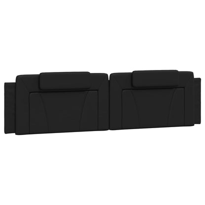 Letto Viana con Materasso Nero 200x200 cm in Similpelle