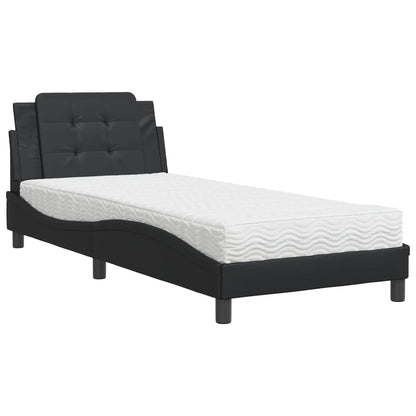 Giroletto senza Materasso Zadar Nero 80x200 cm in Similpelle