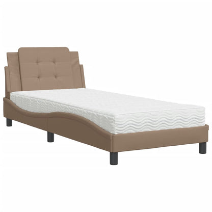 Giroletto senza Materasso Zadar Cappuccino 80x200 cm Similpelle