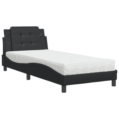 Giroletto senza Materasso Zadar Nero 90x190 cm in Similpelle