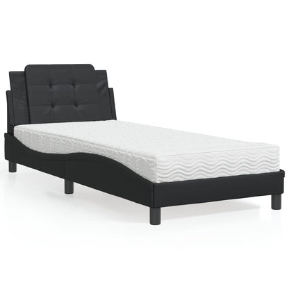 Giroletto senza Materasso Zadar Nero 90x200 cm in Similpelle