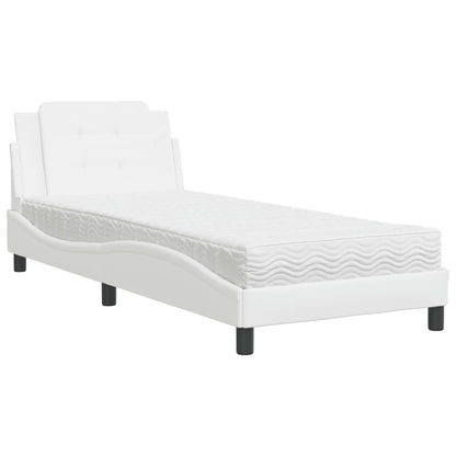Giroletto senza Materasso Zadar Bianco 100x200 cm in Similpelle