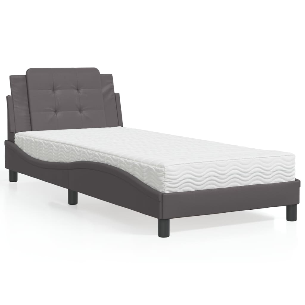 Giroletto senza Materasso Zadar Grigio 100x200 cm in Similpelle