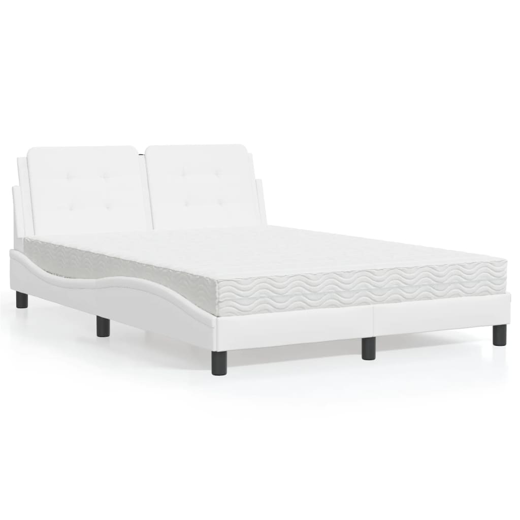 Giroletto senza Materasso Zadar Bianco 120x200 cm in Similpelle