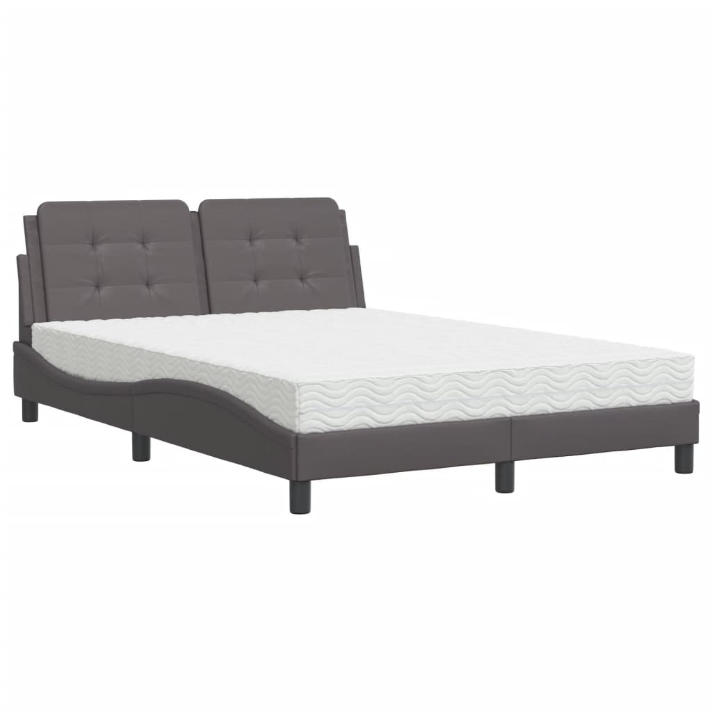 Giroletto senza Materasso Zadar Grigio 140x190 cm in Similpelle