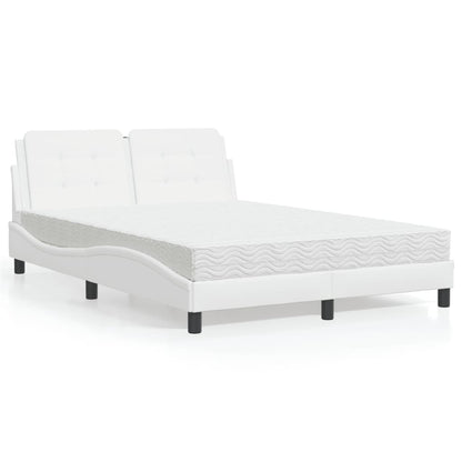 Giroletto senza Materasso Zadar Bianco 140x200 cm in Similpelle