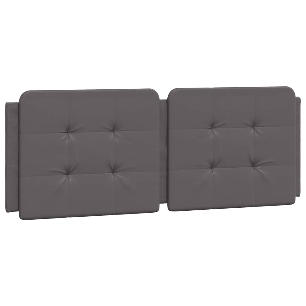 Letto con Materasso Zadar Grigio 140x200 cm in Similpelle