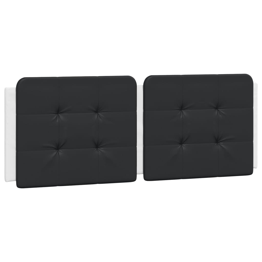 Letto con Materasso Zadar Bianco e Nero 140x200 cm in Similpelle