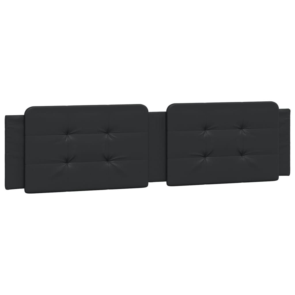 Letto con Materasso Zadar Nero 160x200 cm in Similpelle