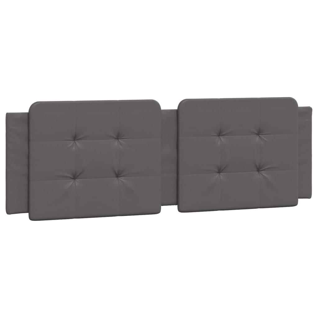 Letto con Materasso Zadar Grigio 160x200 cm in Similpelle
