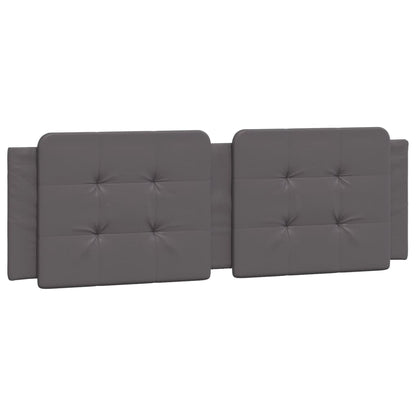 Letto con Materasso Zadar Grigio 160x200 cm in Similpelle