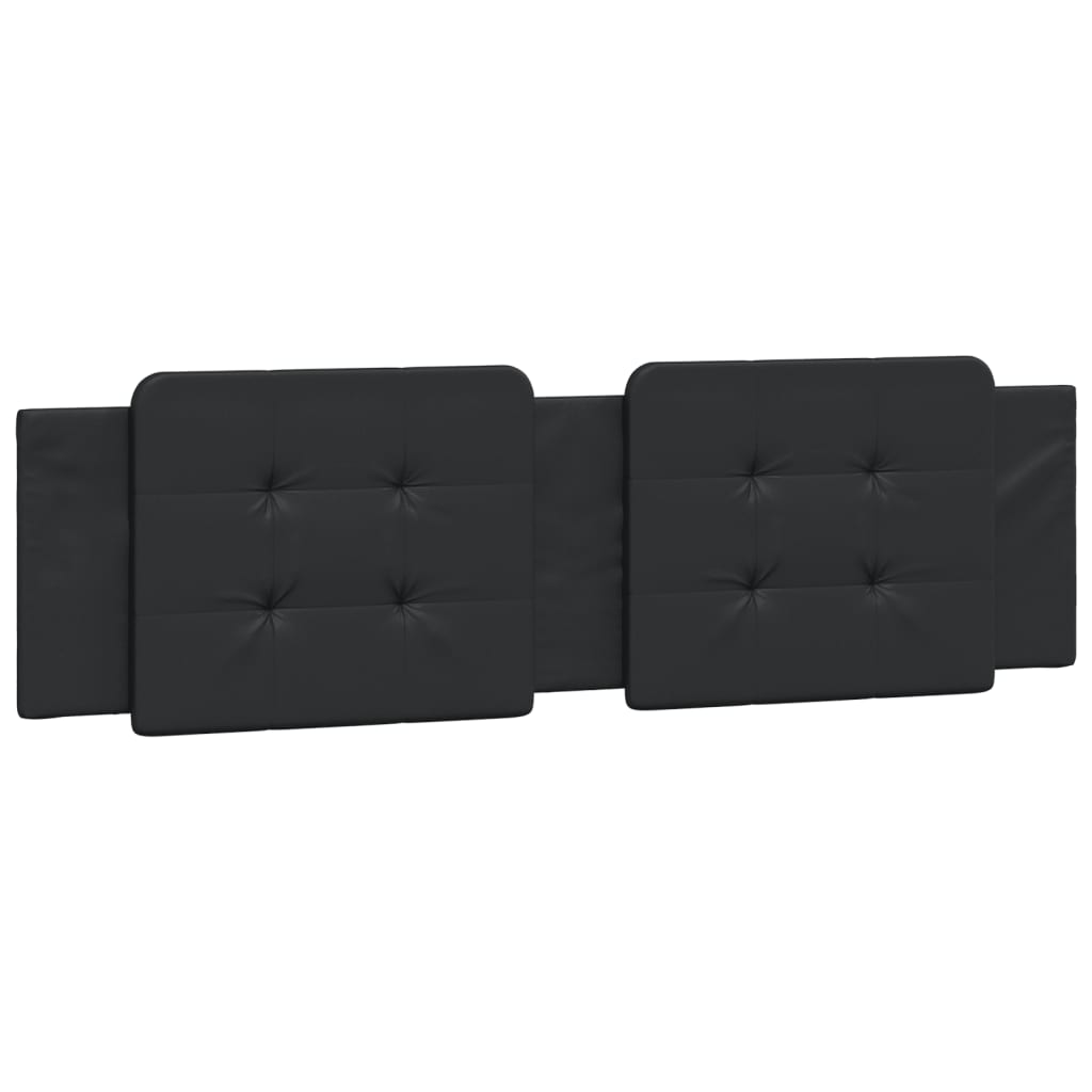 Letto con Materasso Zadar Nero 180x200 cm in Similpelle