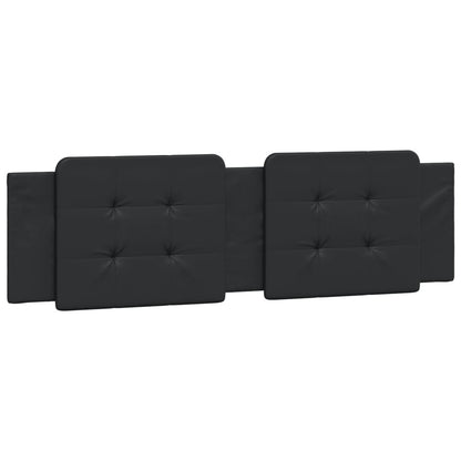 Letto con Materasso Zadar Nero 180x200 cm in Similpelle
