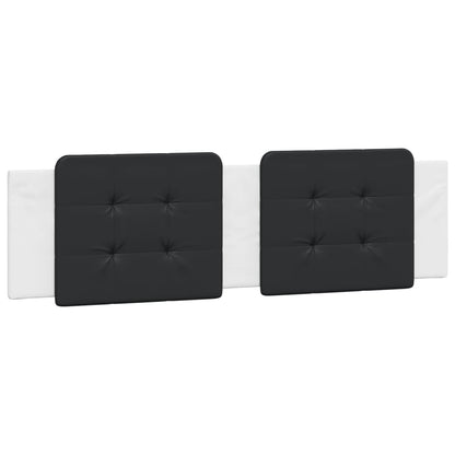 Letto con Materasso Zadar Bianco e Nero 180x200cm Similpelle